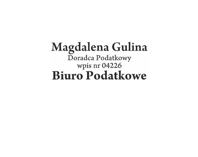 Biuro Podatkowe Gulina Magdalena – KG Consulting