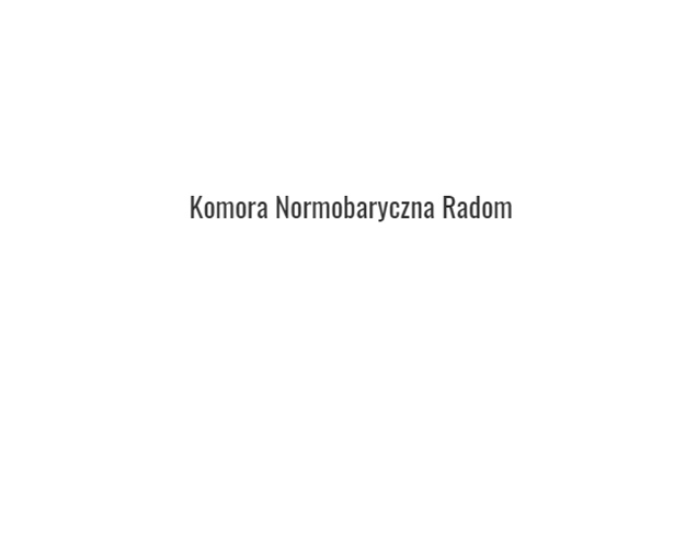 Komora Normobaryczna RADOM