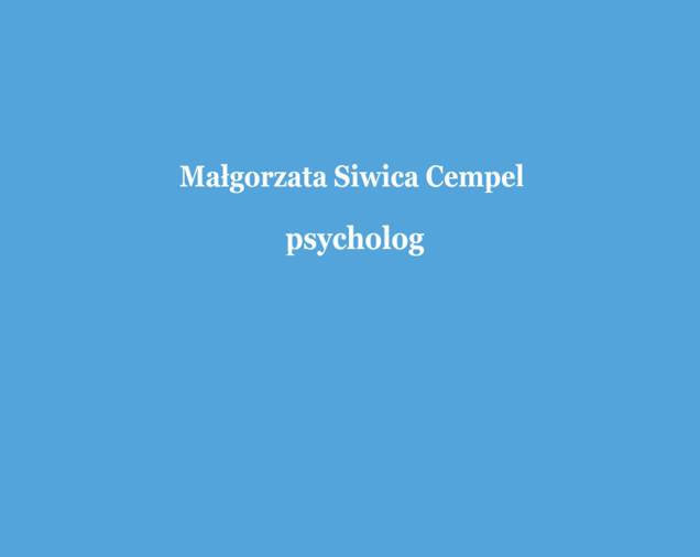 Pracownia Psychologiczna mgr Małgorzata Siwica Cempel