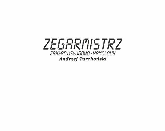 ZEGARMISTRZ Andrzej Turchoński