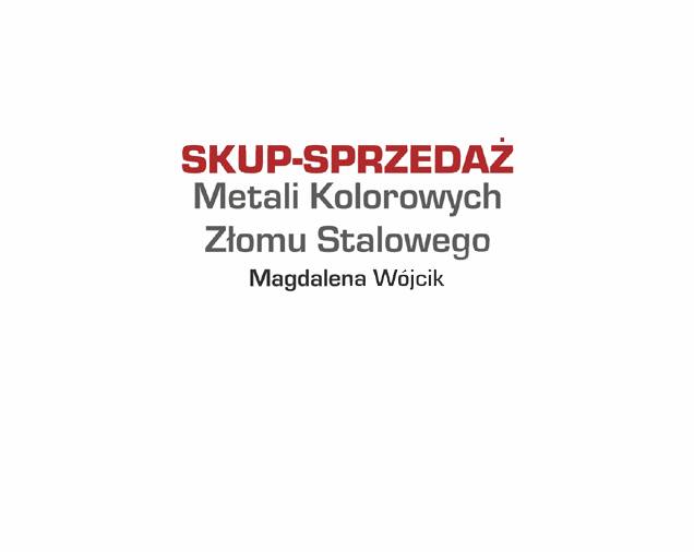 SKUP-SPRZEDAŻ Metali Kolorowych Złomu Stalowego Magdalena Wójcik