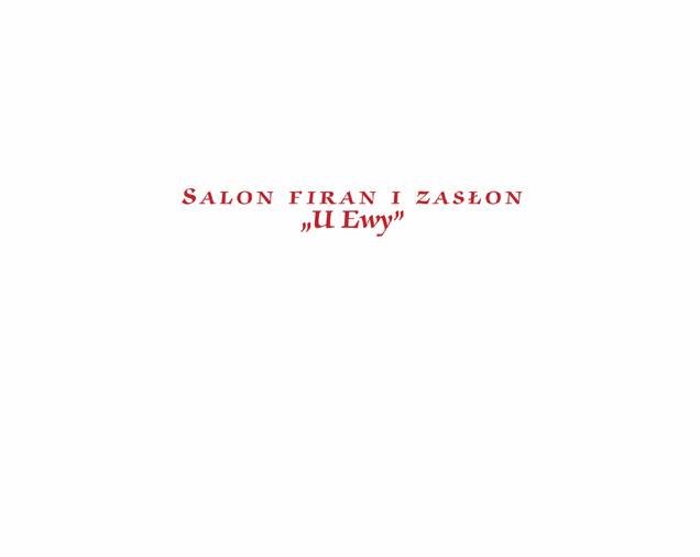 Salon firan i zasłon „U Ewy”