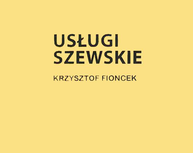 USŁUGI SZEWSKIE Krzysztof Fioncek