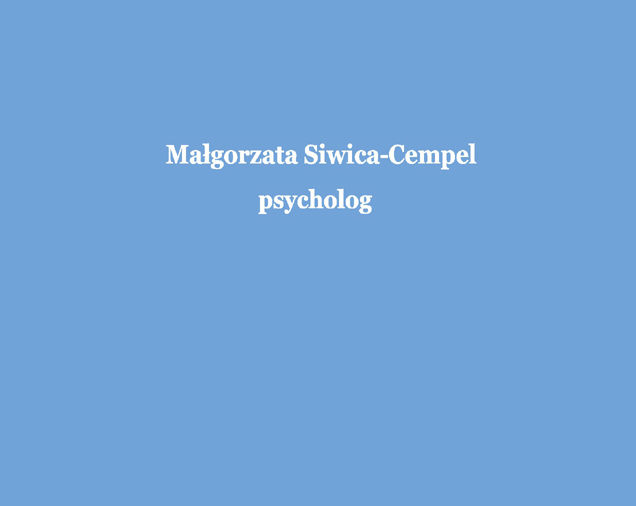 Pracownia Psychologiczna mgr Małgorzata Siwica-Cempel