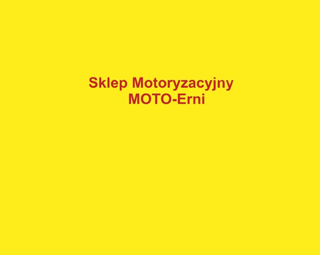 Sklep motoryzacyjny MOTO-ERNI